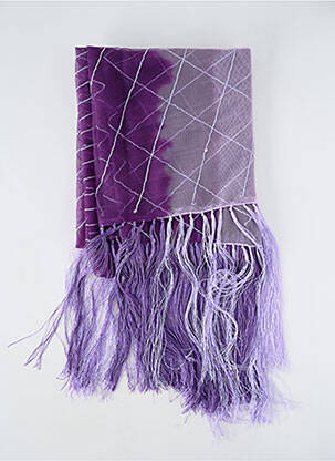 Pareo finisaj cu franjuri violet RACHEL PAPPO femeie