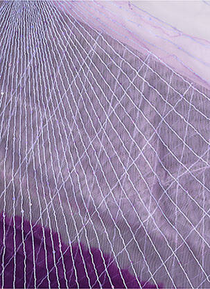Pareo finisaj cu franjuri violet RACHEL PAPPO femeie