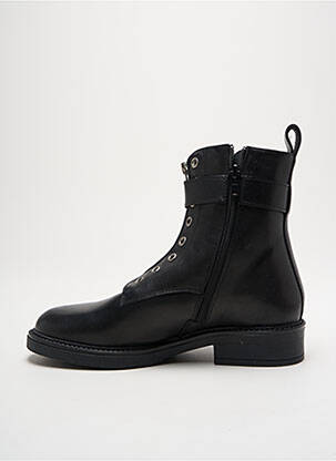 Botine/ghete material neted toc plat până la 3 cm negru MYMA femeie