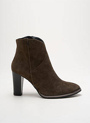 Botine/ghete nubuc toc de 7 la 9 cm verde MYMA femeie