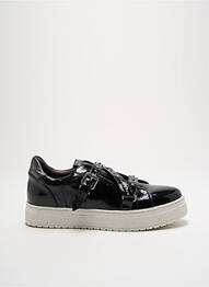 Adidași vârf rotund toc plat până la 3 cm negru REGARD femme