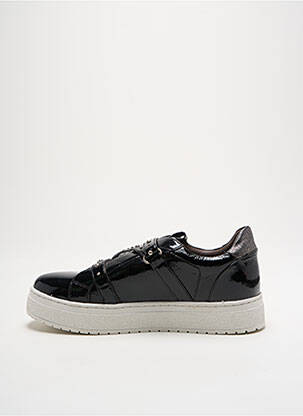 Adidași vârf rotund toc plat până la 3 cm negru REGARD femeie