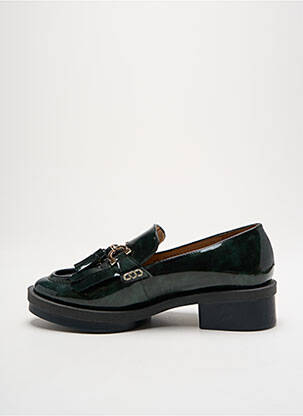 Mocasini material neted toc de 4 la 6 cm verde GADEA femeie