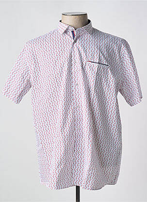 Cămașă cu mâneci scurte alb LOUIS VICTOR bărbat