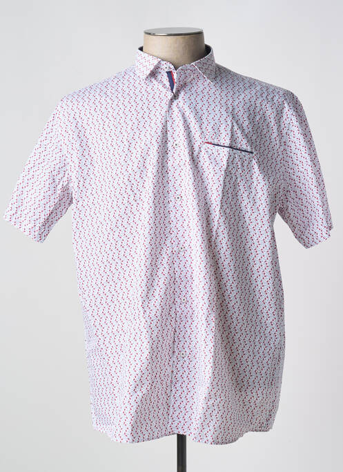 Cămașă cu mâneci scurte alb LOUIS VICTOR bărbat