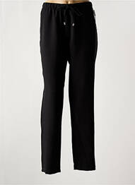 Pantalon drept talie elastică negru WALTRON femme