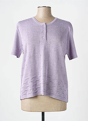 Top mâneci scurte mâneci scurte violet OMC femeie