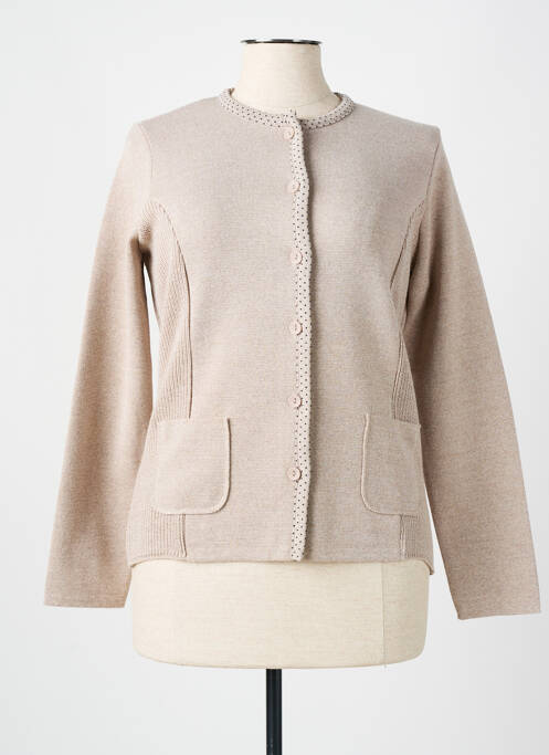 Vestă cu mâneci lungi bej I.ODENA femeie