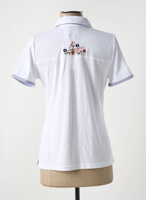 Polo alb GUY DUBOUIS femeie