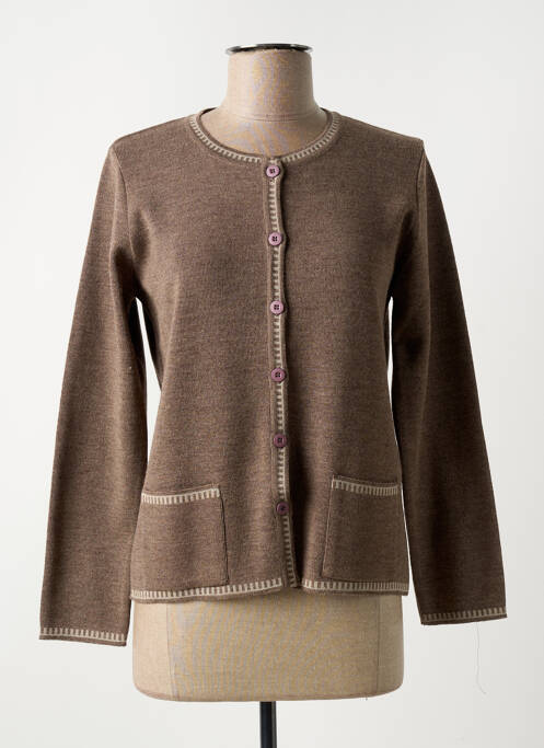 Vestă cu mâneci lungi maro I.ODENA femeie