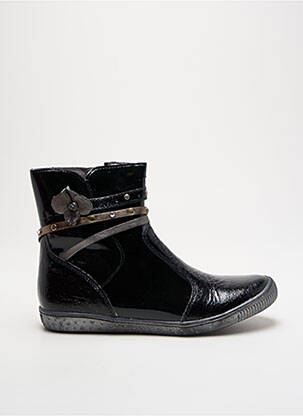 Botine/ghete material neted vârf rotund negru BABYBOTTE fată