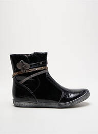 Botine/ghete material neted vârf rotund negru BABYBOTTE fată