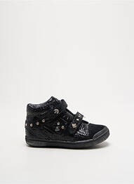 Adidași material neted vârf rotund negru BABYBOTTE fată
