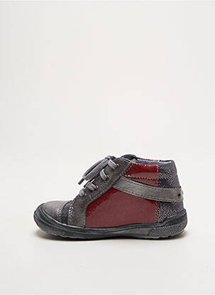 Adidași țesătură lăcuită vârf rotund roșu BABYBOTTE fată