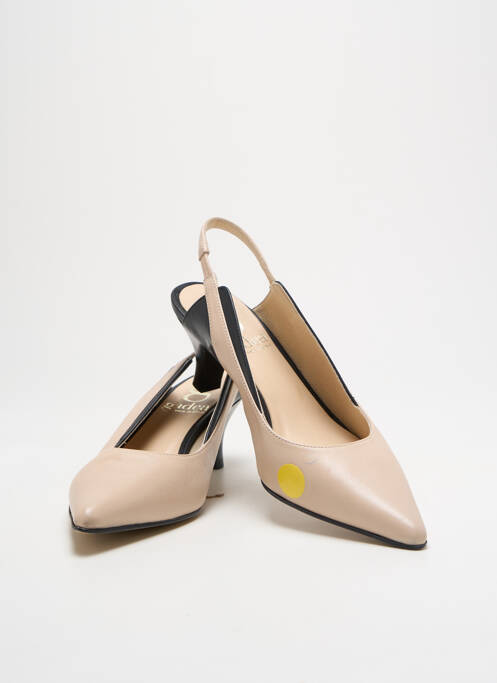 Pantofi cu toc bej GADEA femeie