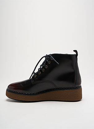 Botine/ghete material neted toc de 4 la 6 cm maro TIMBERLAND femeie
