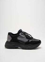 Adidași nubuc toc de 4 la 6 cm negru BRONX femme