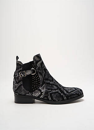 Botine/ghete toc mic toc plat până la 3 cm negru REGARD femeie