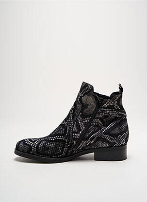 Botine/ghete toc mic toc plat până la 3 cm negru REGARD femeie