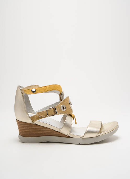 Sandale/Pantofi decupați auriu REGARD femeie