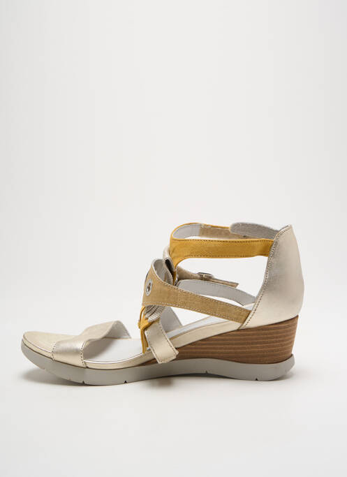 Sandale/Pantofi decupați auriu REGARD femeie