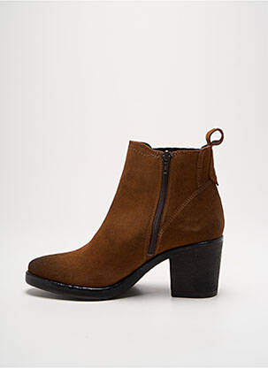 Botine/ghete vârf ascuțit toc de 4 la 6 cm maro LA VIE EST BELLE femeie