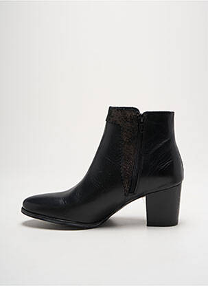 Botine/ghete material neted toc de 4 la 6 cm negru MYMA femeie