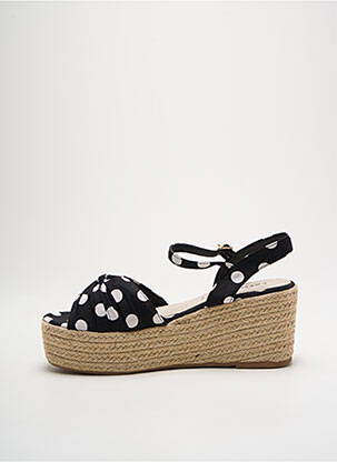 Espadrile închidere cu buclă(e) toc de 4 la 6 cm negru CASSIS COTE D'AZUR femeie