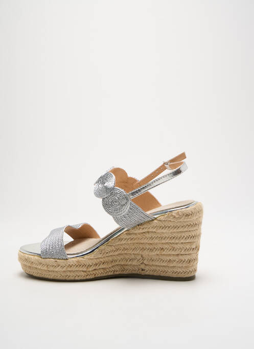 Espadrile argintiu CASSIS COTE D'AZUR femeie