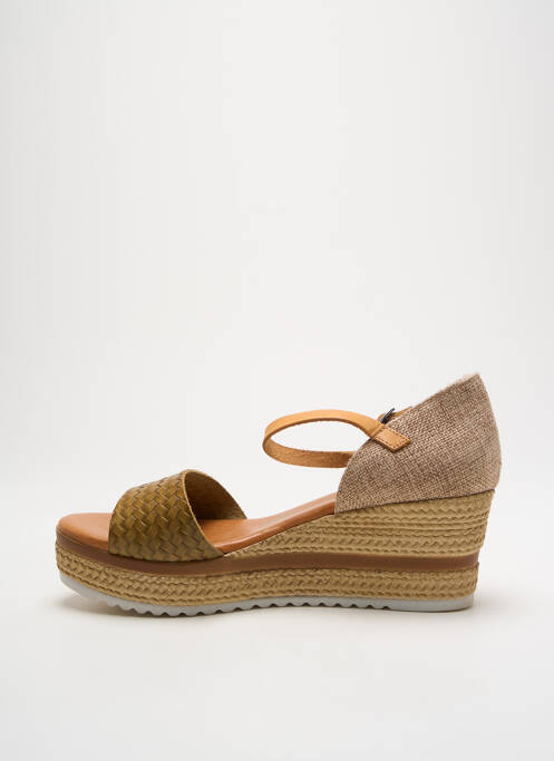 Sandale/Pantofi decupați verde PORRONET femeie