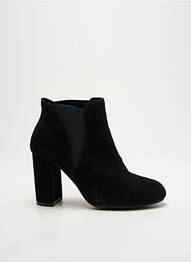 Botine/ghete nubuc toc de 7 la 9 cm negru ILARIO FERUCCI femme