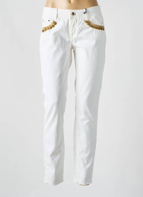 Blugi cu croială slim alb GAUDI femeie
