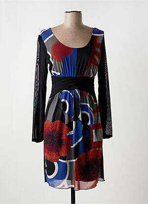 Rochie scurtă mâneci lungi mâneci lungi negru DESIGUAL femeie