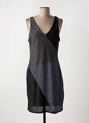 Rochie scurtă fără mâneci fără mâneci negru DESIGUAL femeie
