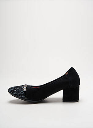 Pantofi cu toc nubuc toc de 4 la 6 cm negru SABRINAS femeie