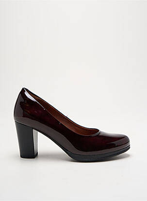 Pantofi cu toc material neted toc de 7 la 9 cm violet KARSTON femeie