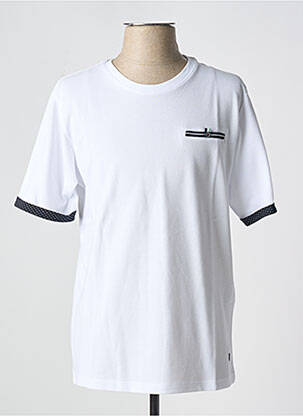 Tricou croială dreaptă mâneci scurte alb JACK & JONES bărbat