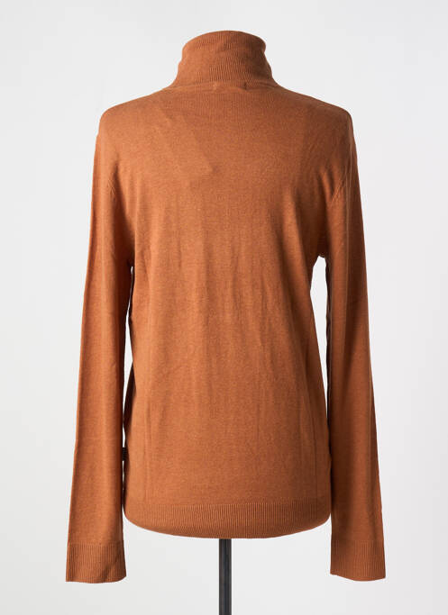 Pulover cu guler înalt maro JACK & JONES bărbat