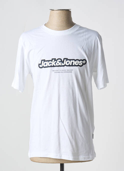 Tricou alb JACK & JONES bărbat