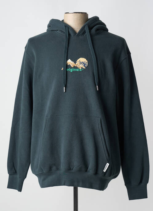 Hanorac cu glugă verde JACK & JONES bărbat