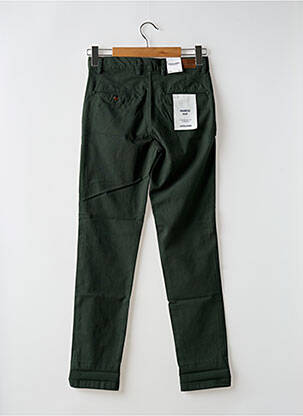 Pantalon chino țesătură melanj talie joasă verde JACK & JONES bărbat