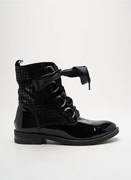 Botine/ghete material neted toc plat până la 3 cm negru MYMA femeie