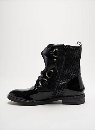 Botine/ghete material neted toc plat până la 3 cm negru MYMA femeie