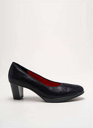 Pantofi cu toc țesătură satinată toc de 4 la 6 cm negru ARA femeie