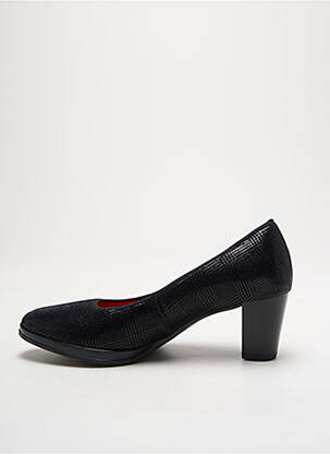 Pantofi cu toc țesătură satinată toc de 4 la 6 cm negru ARA femeie