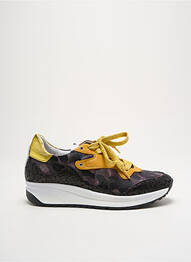 Adidași material neted toc de 4 la 6 cm galben VADDIA femme