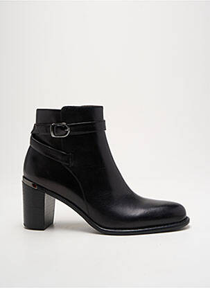 Botine/ghete material neted toc de 4 la 6 cm negru ADIGE femeie