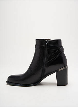 Botine/ghete material neted toc de 4 la 6 cm negru ADIGE femeie