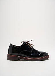 Derby-uri material neted toc plat până la 3 cm negru ADIGE femme
