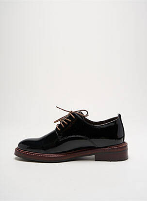 Derby-uri material neted toc plat până la 3 cm negru ADIGE femeie